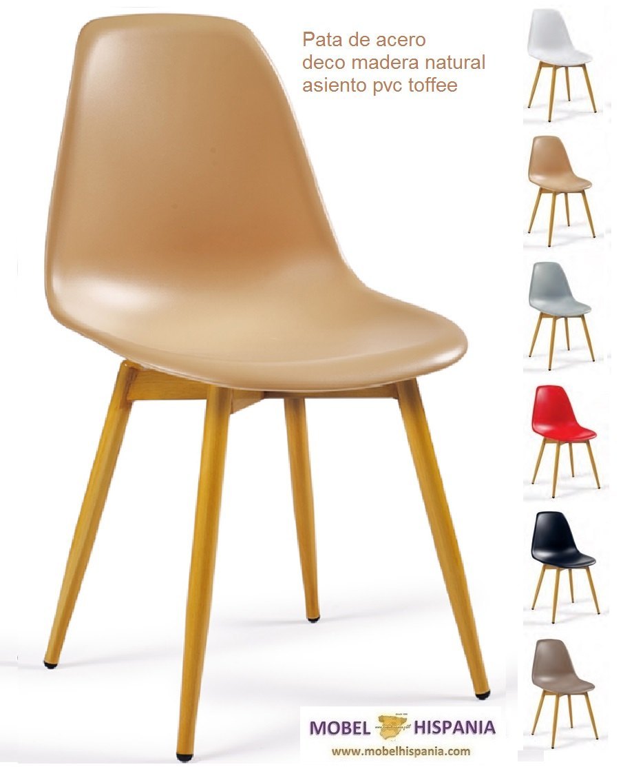 PICASSO silla p4 deco madera natural carcasa blanca 05 2