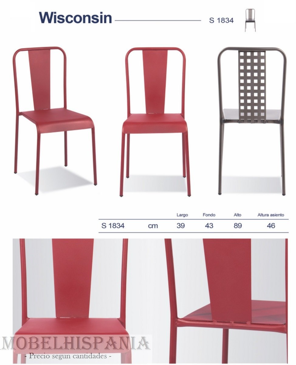 WISCONSIN silla metalica industrial 8 05