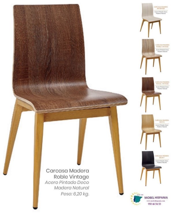 196 silla acero deco madera asiento antartida 04 1