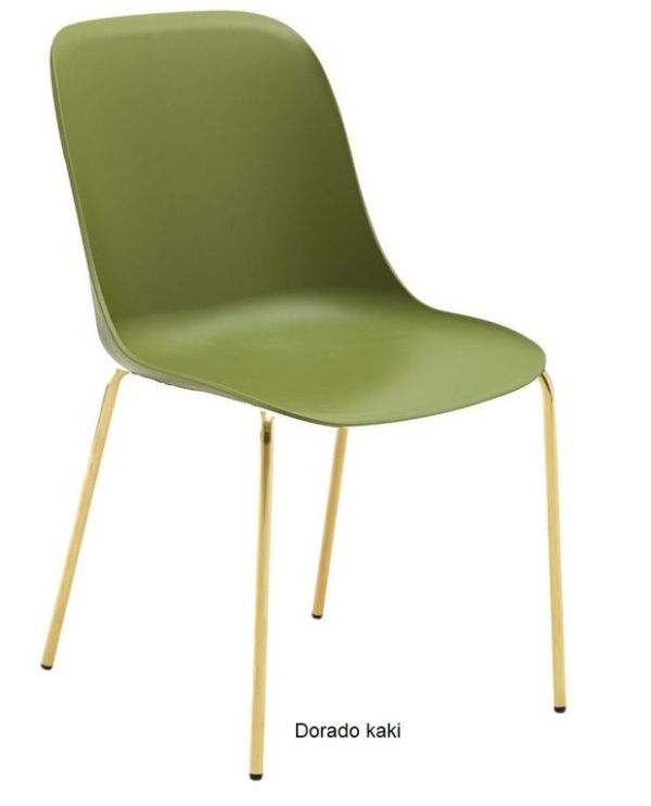 SHELL silla bronce beig 08