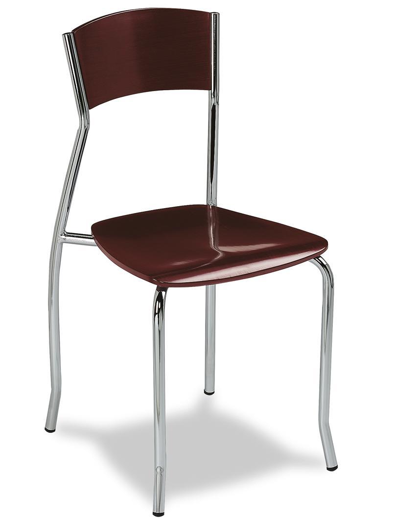 155 silla metalica madera