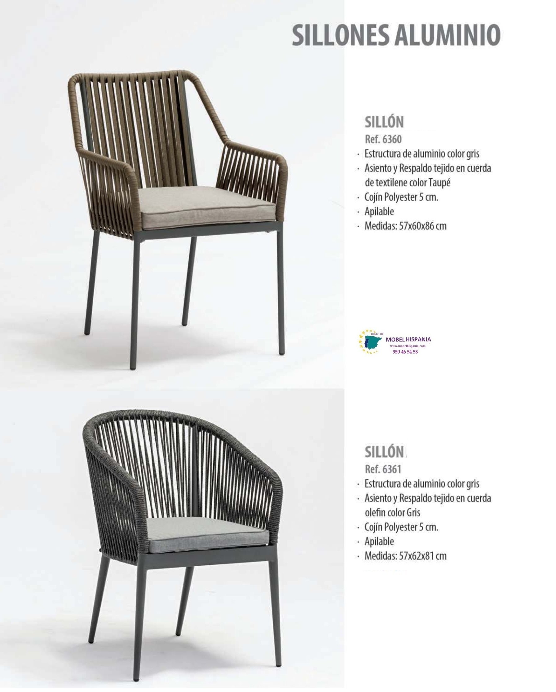 6360 Silla aluminio gris cuerda taupe 02 2