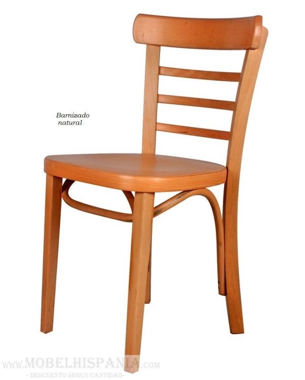 EPOCA BARNIZ silla estilo bistro madera1 2