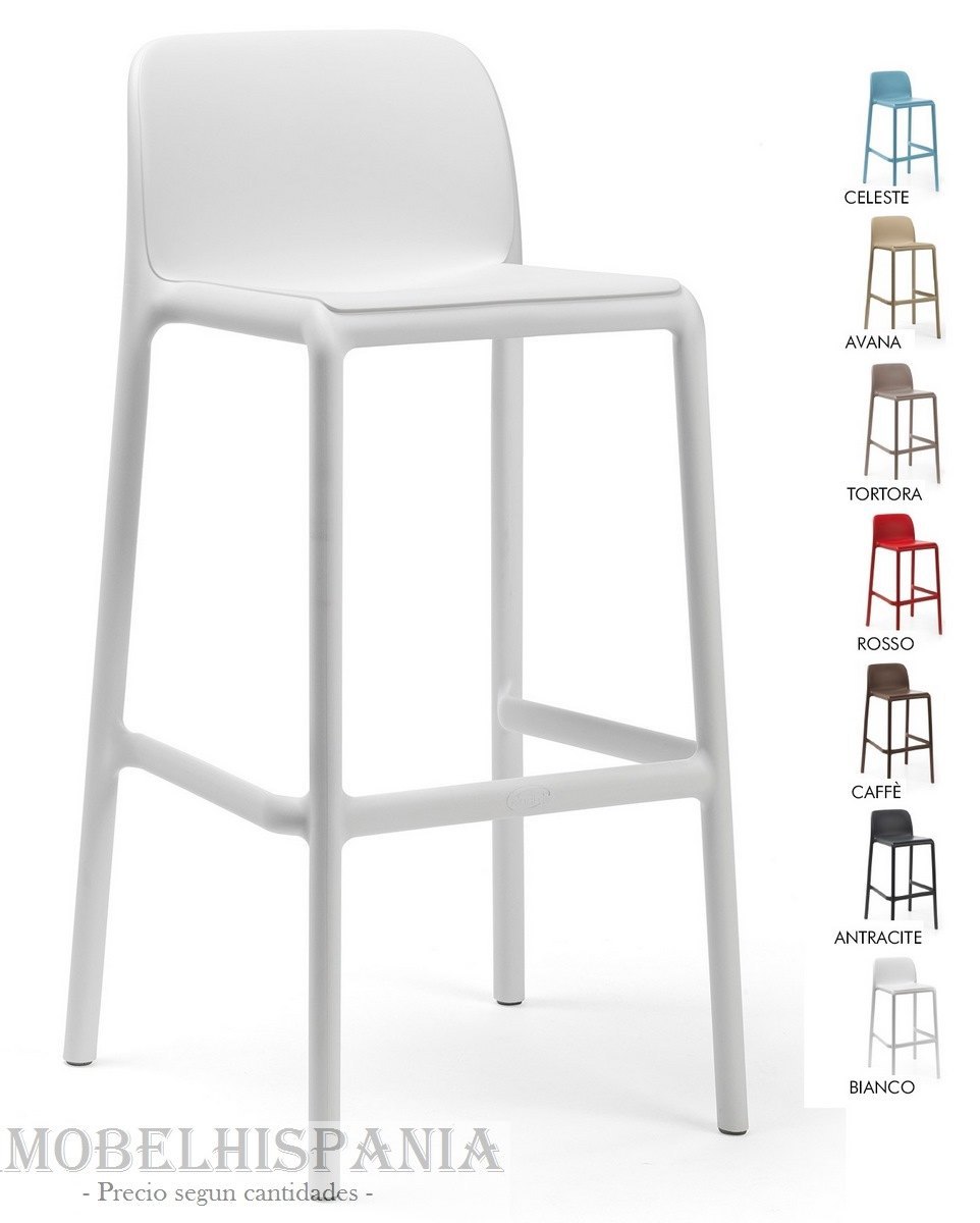 FARO taburete antracita apillable resina polipropileno 02 2