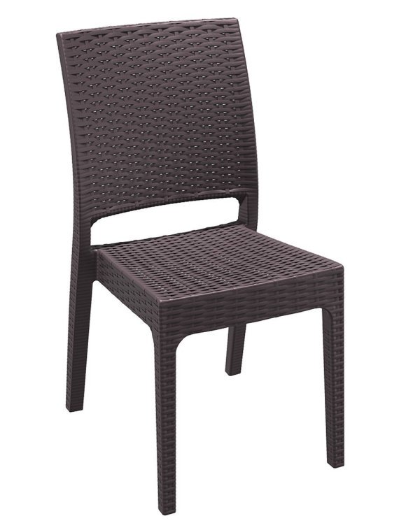 Indiana silla apilable resina hosteleria chocolate 03