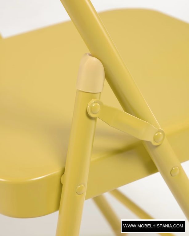 Aidana silla acero plegable amarillow 09 3