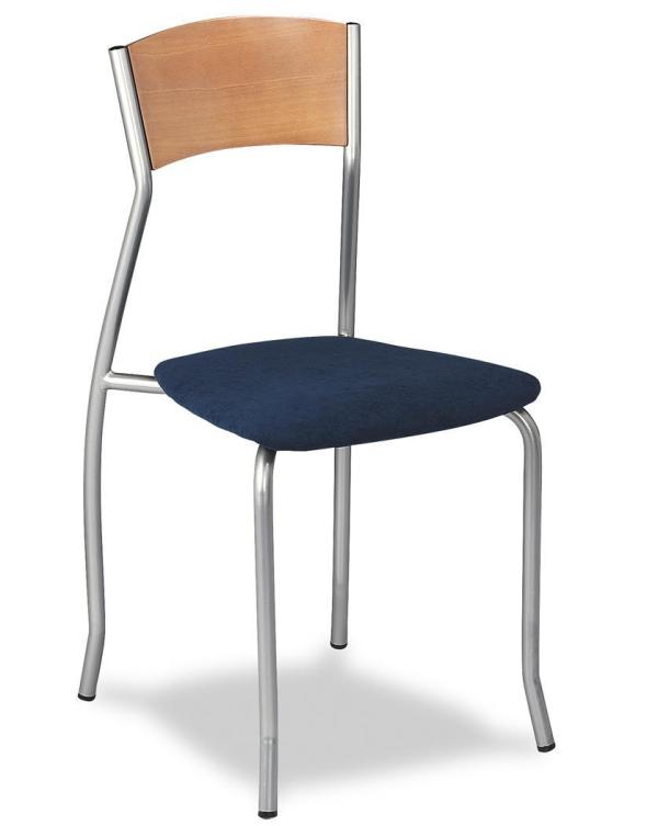 155 silla metalica respaldo madera