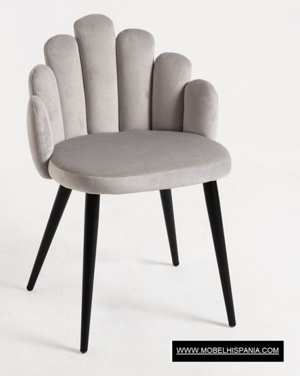 Hanpe Terciopelo gris marron w 03 1