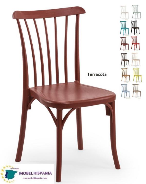 1124 silla polipropileno terracota 3