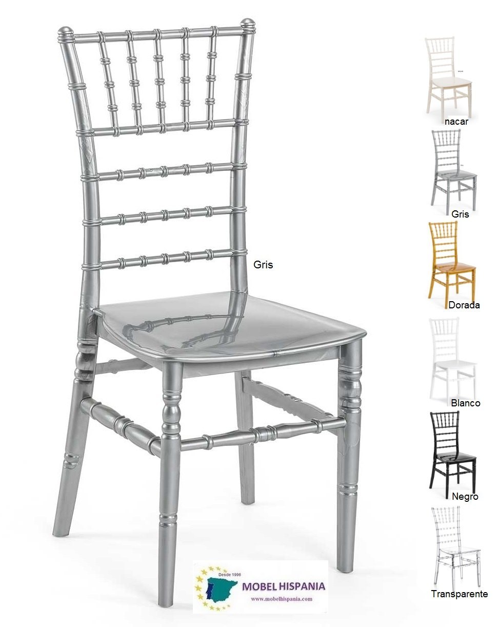 tiffany silla eventos polipropileno gris 1