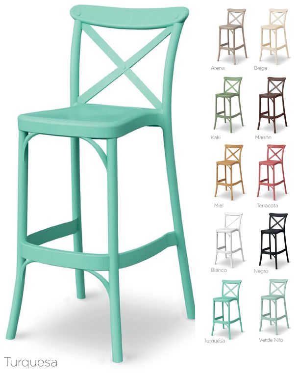 5123 taburete polipropileno turquesa 1