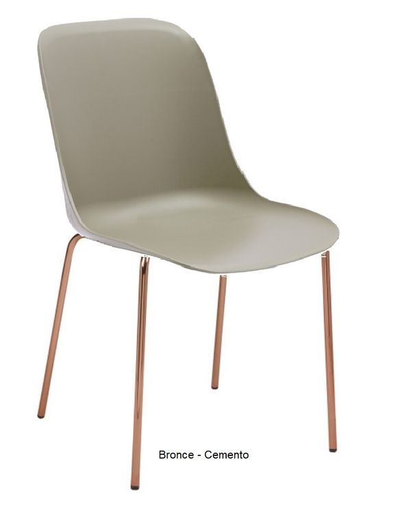 SHELL silla bronce beig 02