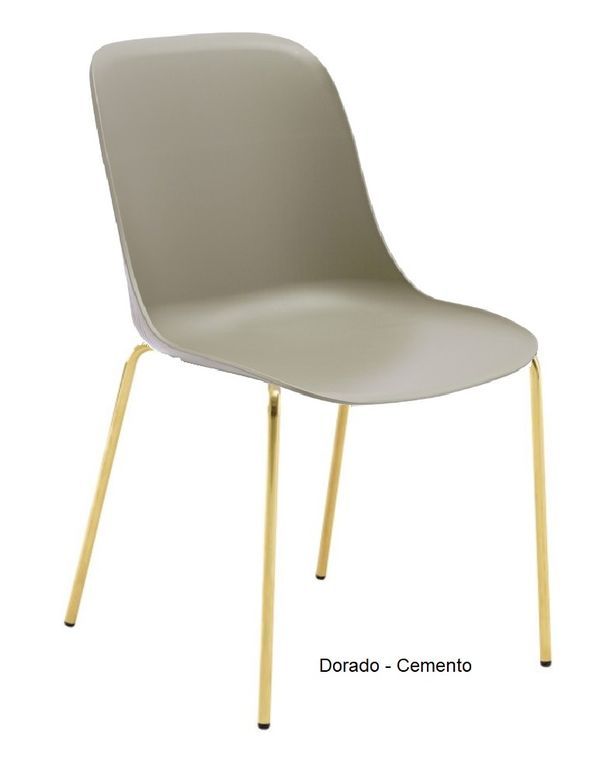 SHELL silla dorado negro 02
