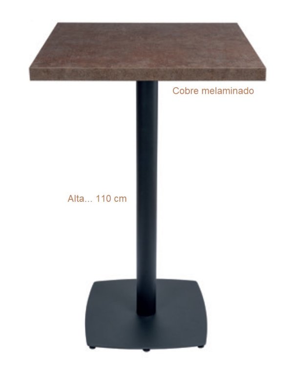 9320 Pie alto metalico negro blanco 06