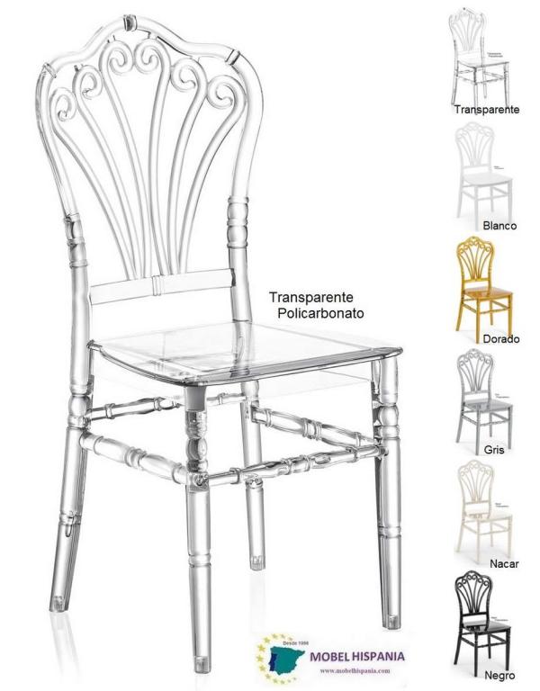 Flora silla eventos policarbonato transparente 4