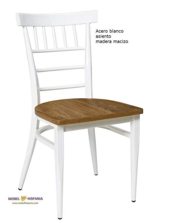 152 Silla negro asiento madera 04 1