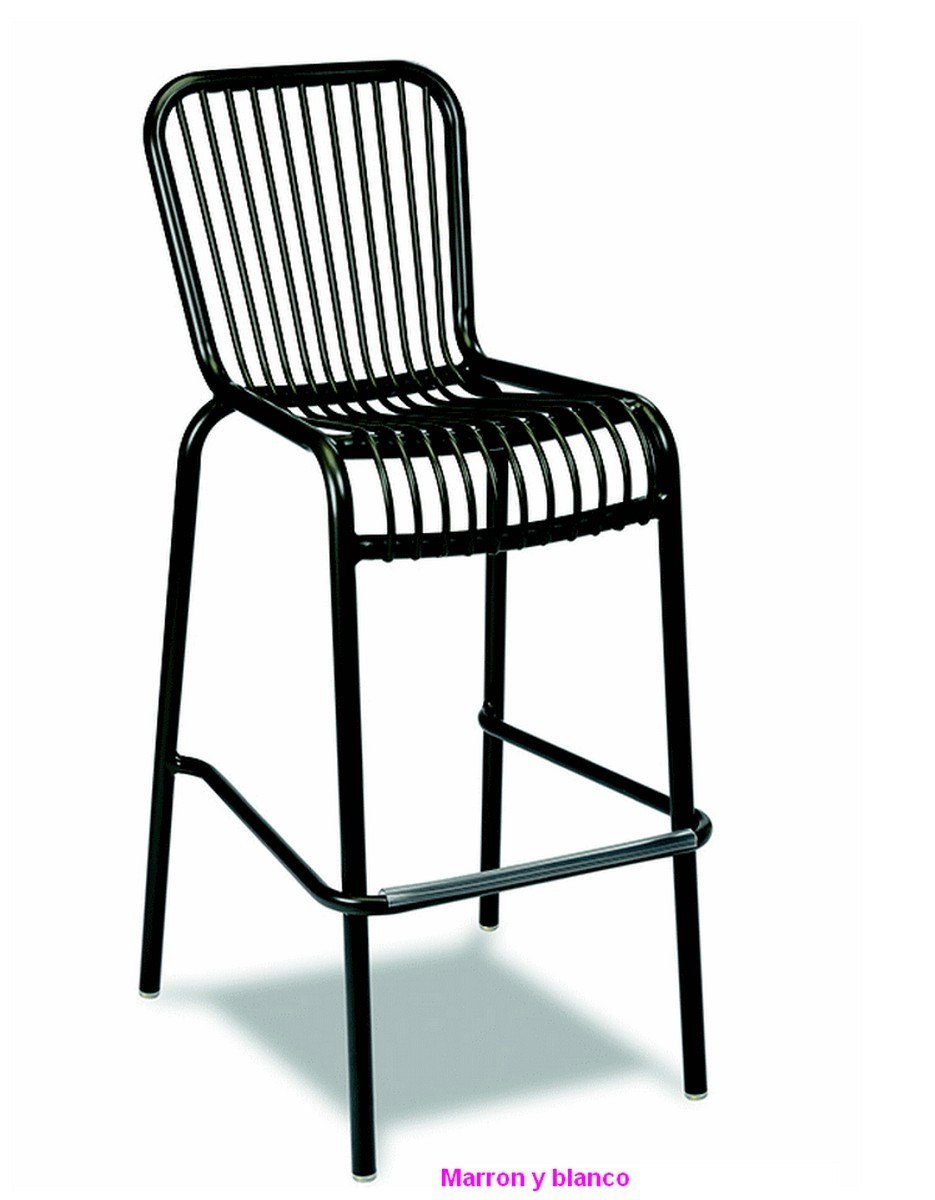 5652 taburete aluminio marron 1