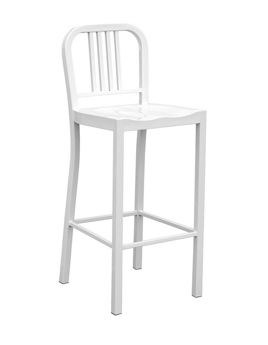 Taburete-metalico-NAO-blanco-mobel-hispania Taburete metalico NAO blanco mobel hispania