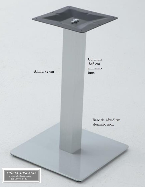 2924R pie aluminio 45x45 cm 1