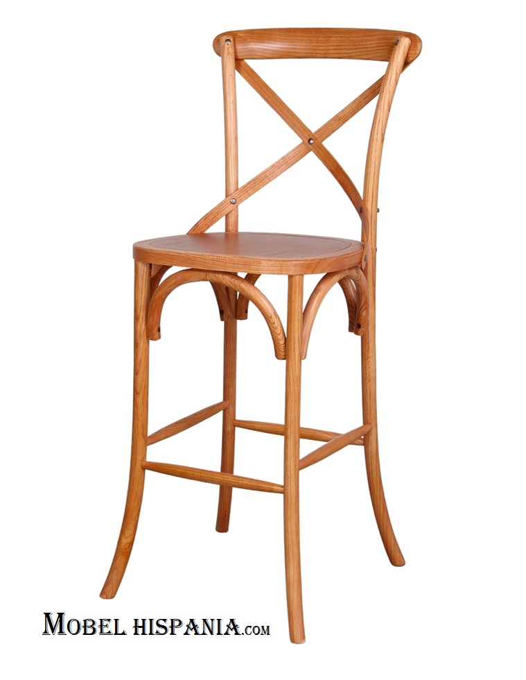 GALES taburete madera olmo
