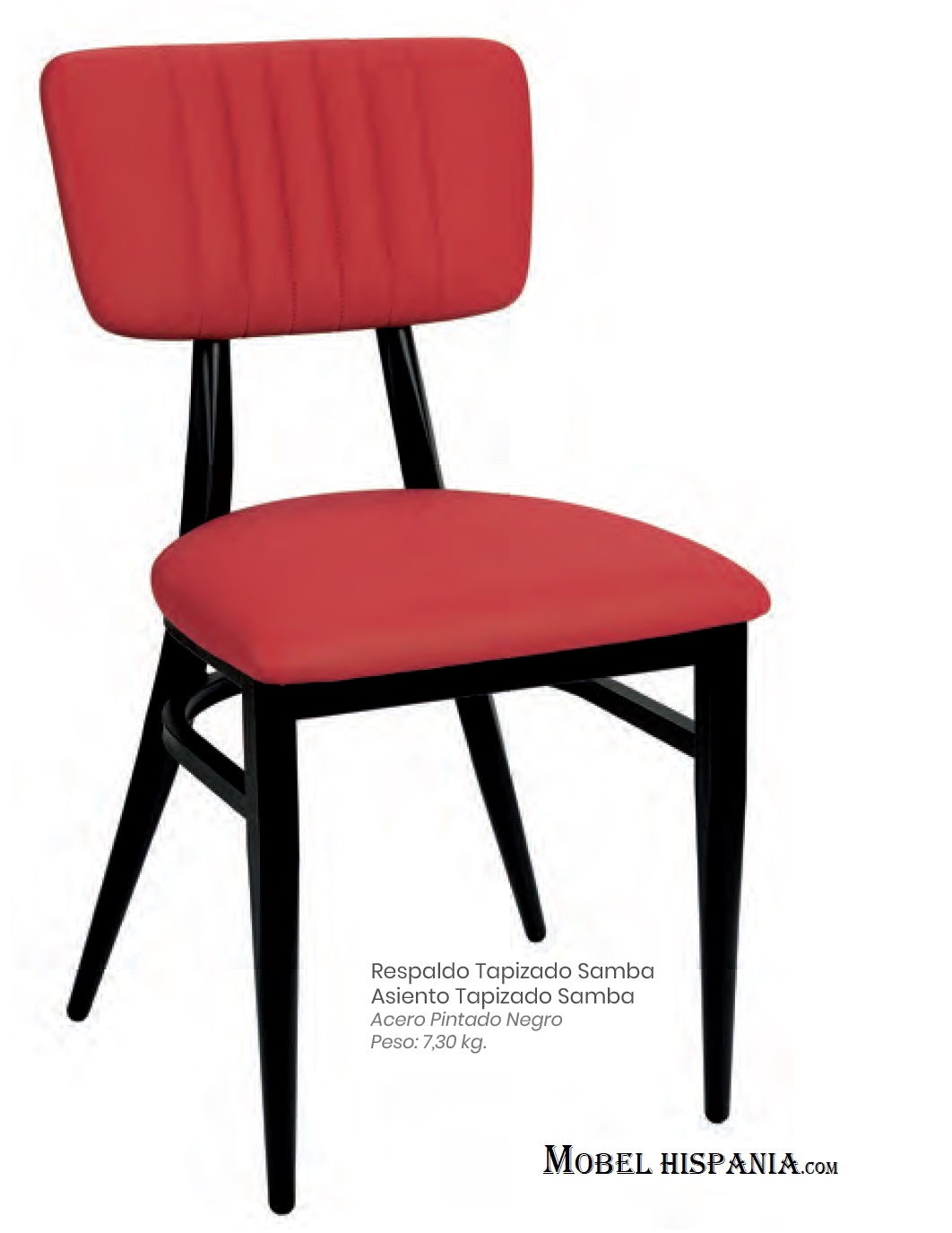 187 Silla metal tapizada azul 06 1