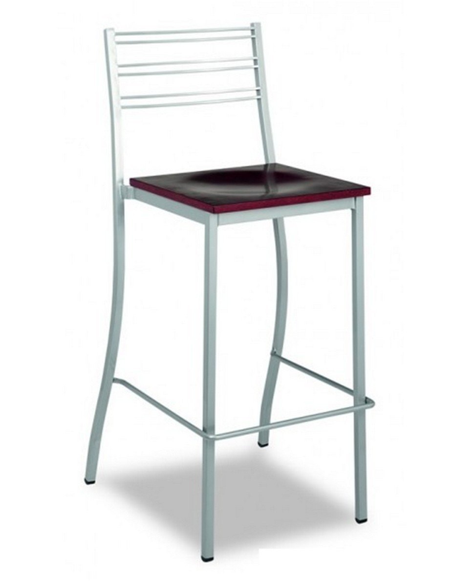 553 taburete metalico madera