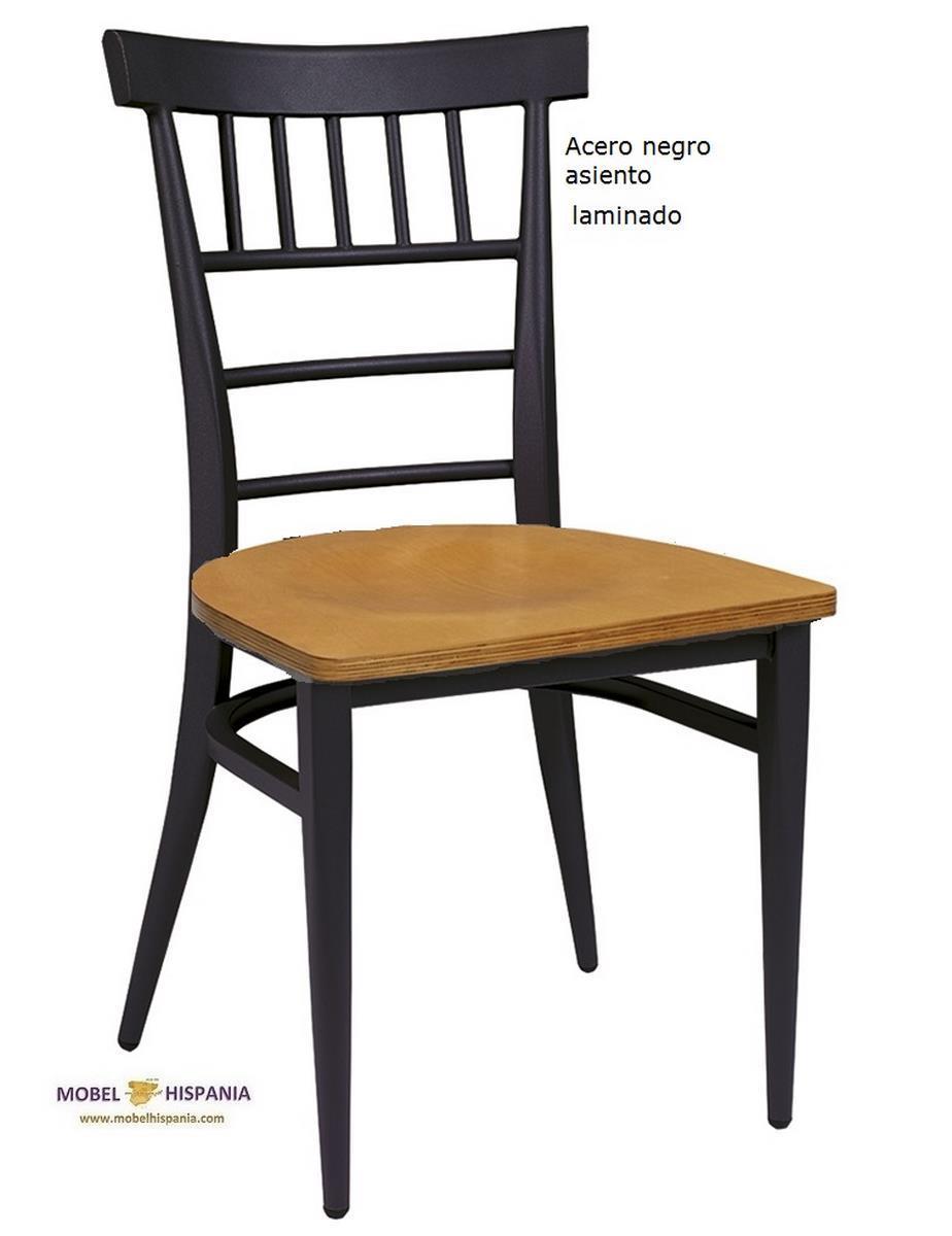 152 Silla metal blanca madera 07 1