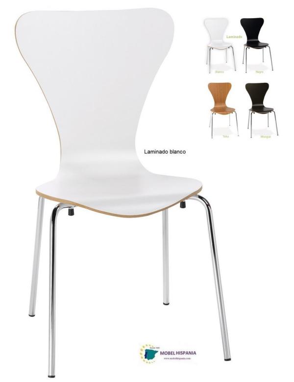 141 silla metal cromado laminado blanco 1