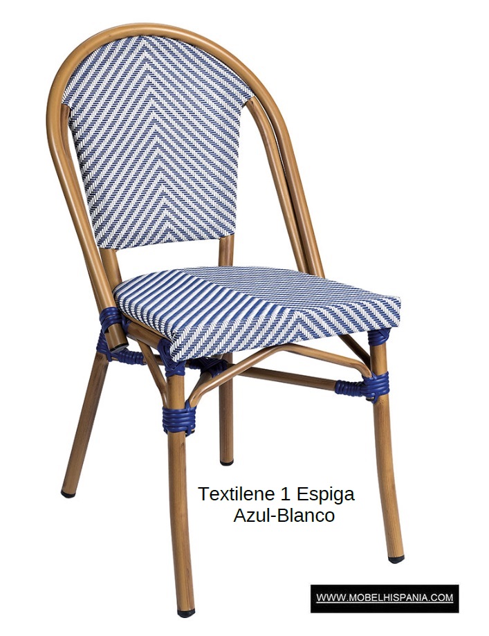 8029 Silla aluminio deco textiline blanco azul 03