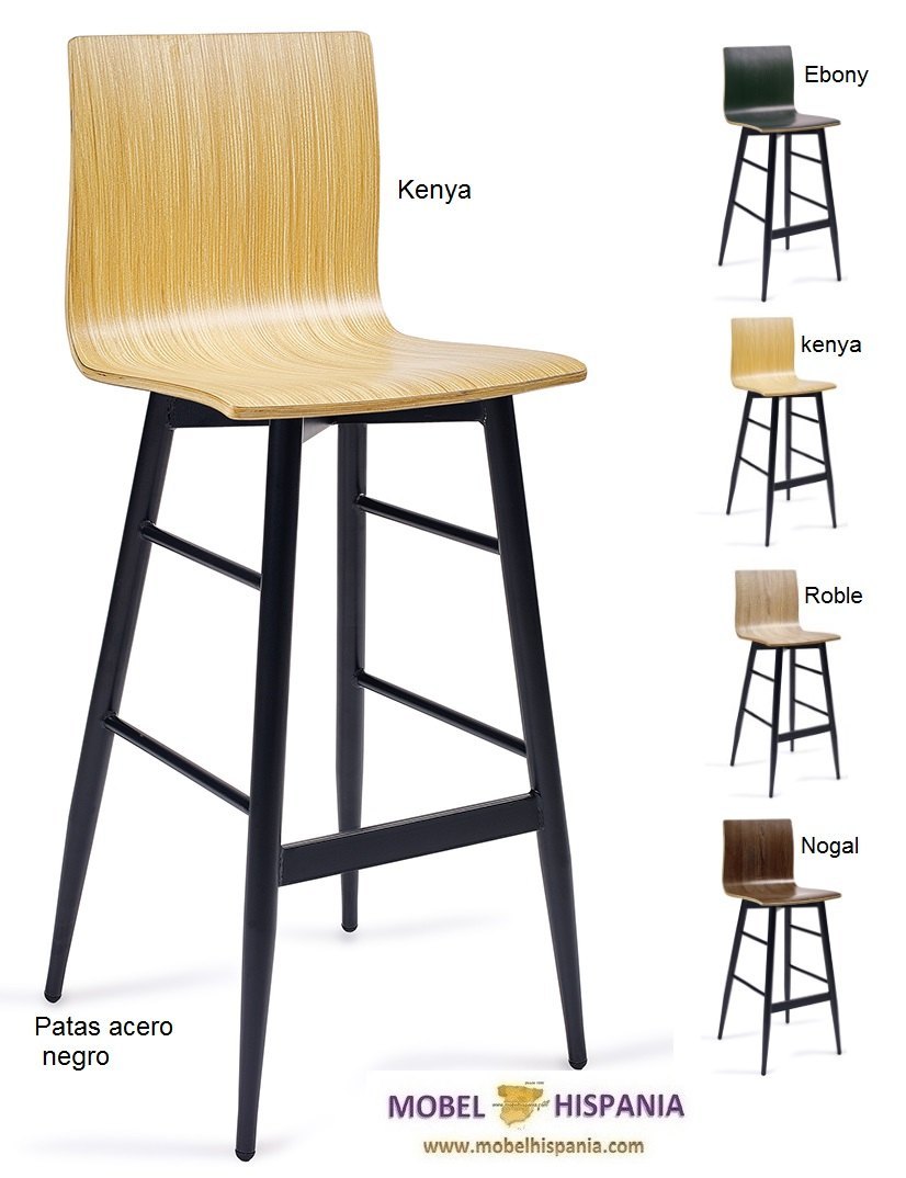 DENVER silla c4 negro carcasa nogal kenia 05 1