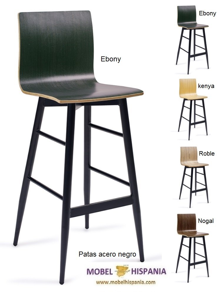 MICHIGAN banqueta p4 negro carcasa ebony