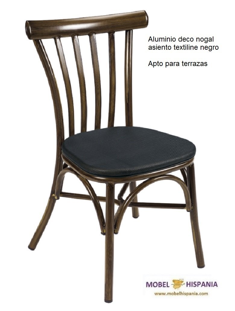 164 silla aluminio negro asiento madera 09 2