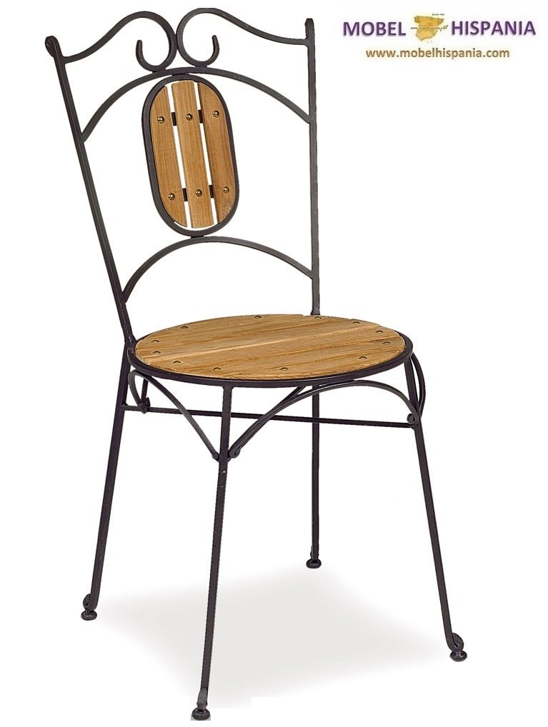 RONDA silla forja vintage teka 1