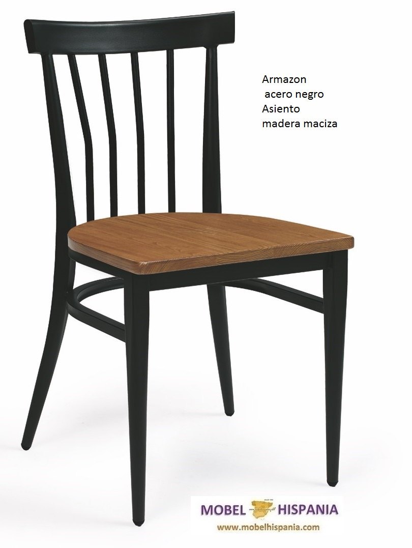baltimore acero negro asiento madera macizo 1