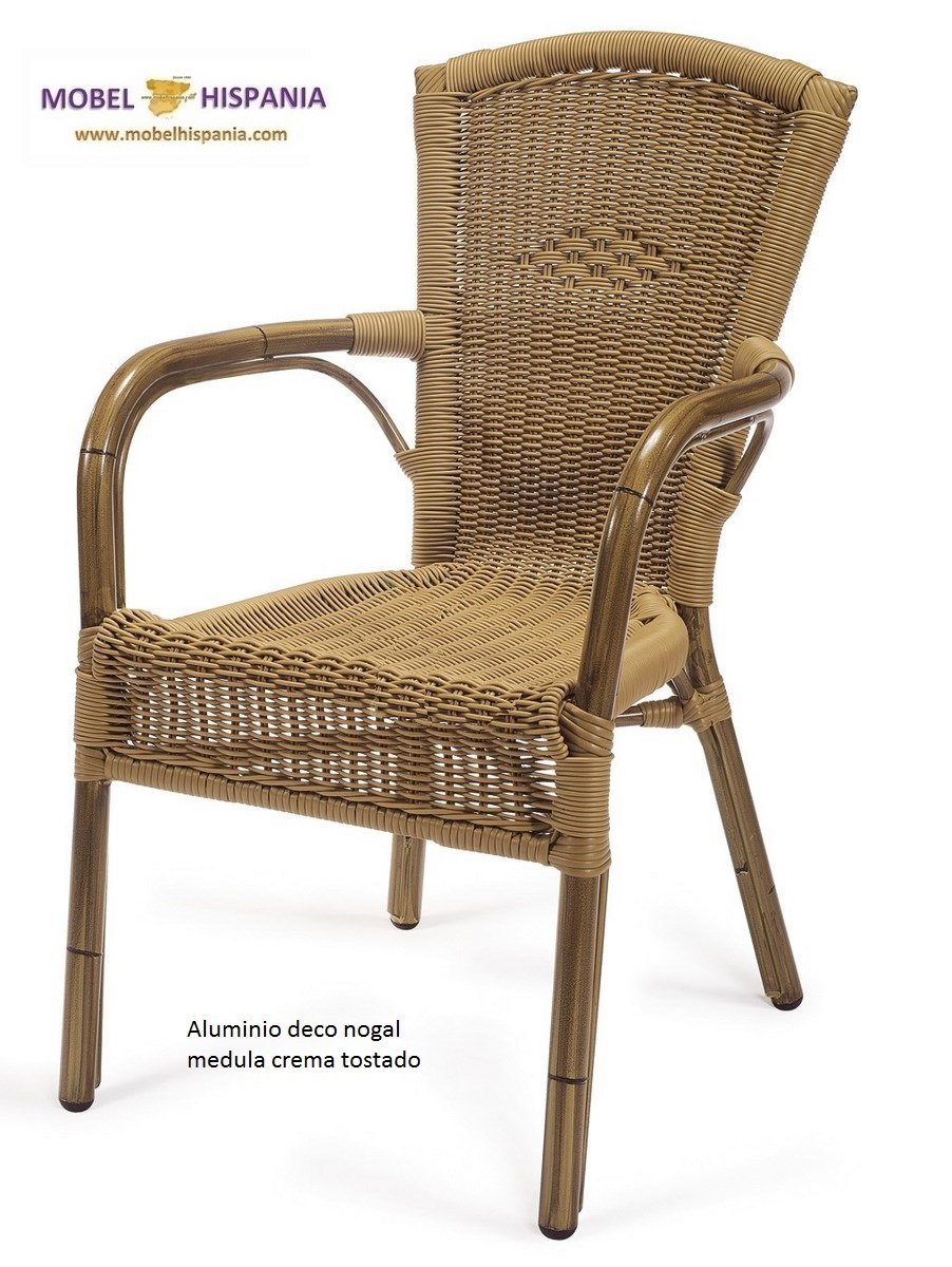 jamaica sillon aluminio deco nogal terrazas 04