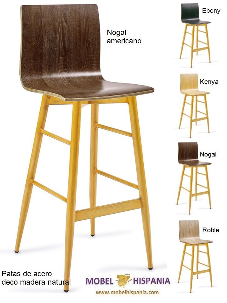 Michigan banqueta deco madera ebony 02