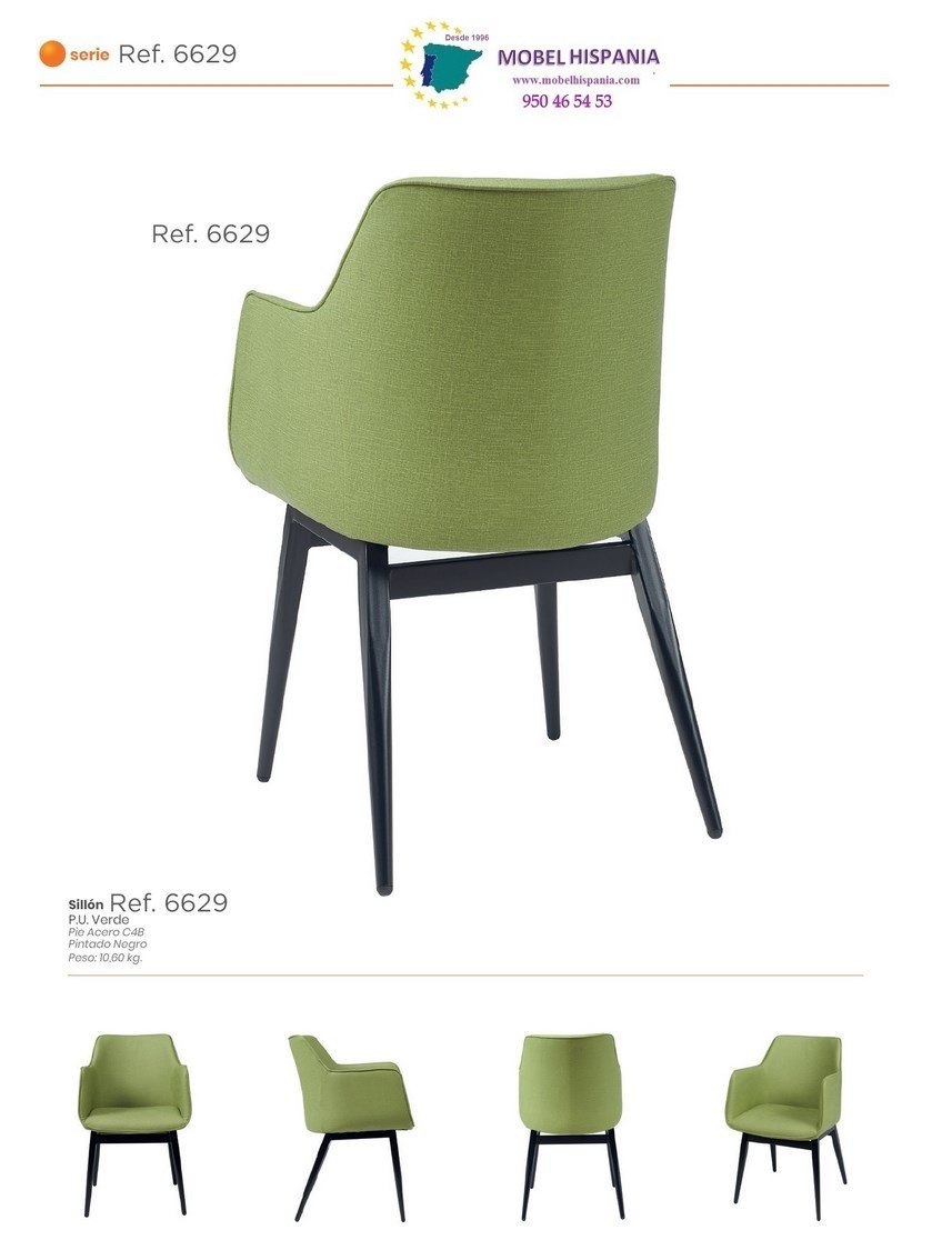 RB6629 Sillon metal negro panama 04