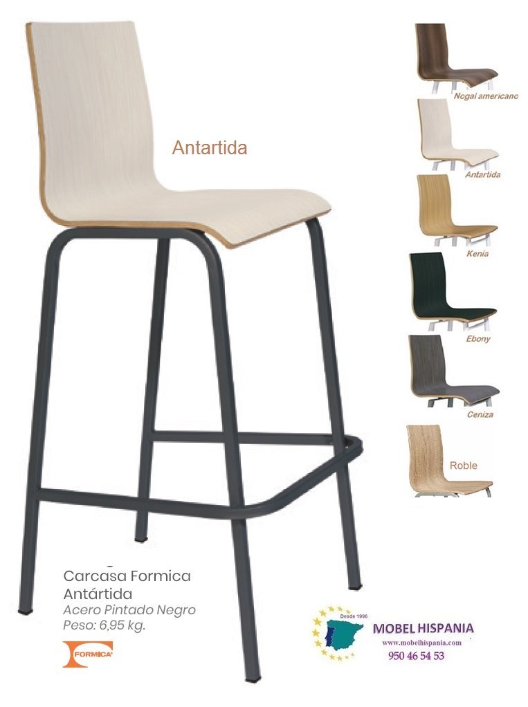 492 taburete metal negro nogal 05