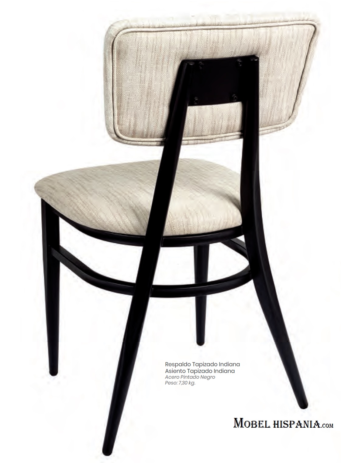 187 Silla metal tapizada azul 03 1