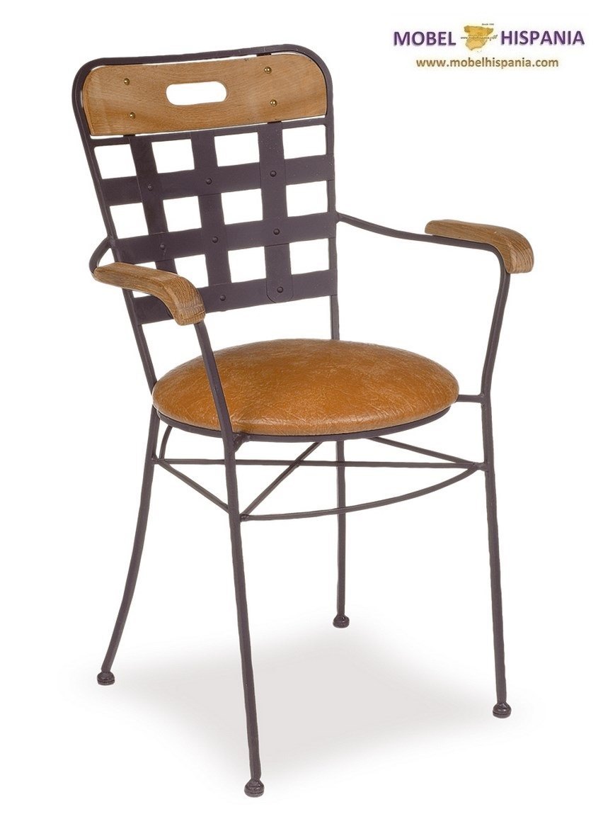 ARANJUEZ sillon vintage forja tapizado 1