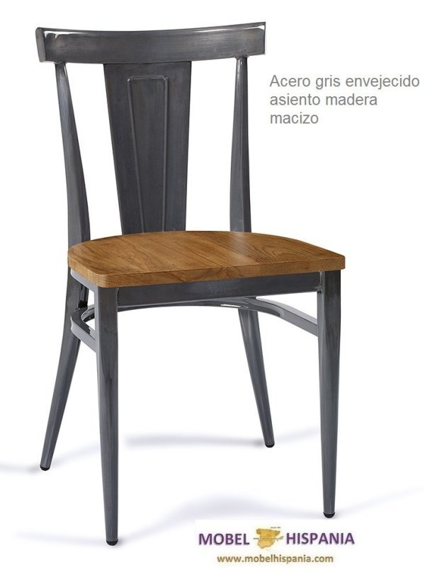 DAKOTA silla acero grafito asiento laminado 05 1
