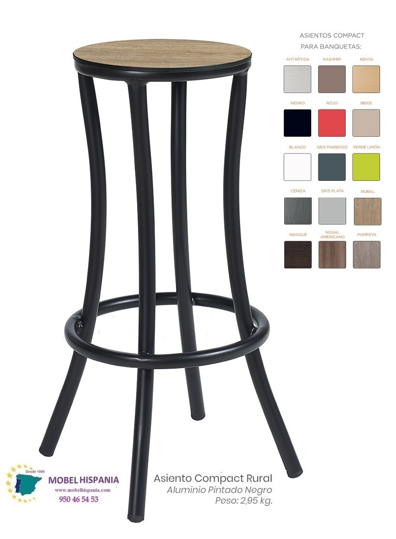 8119 Banqueta Negro Asiento Compact Rural 1