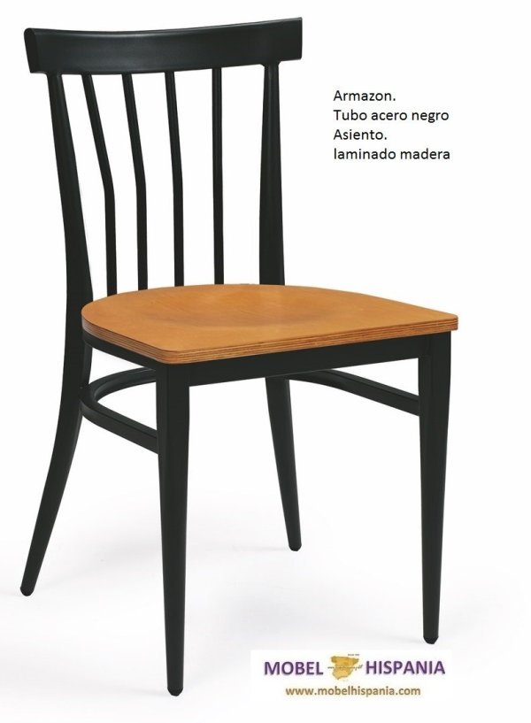 baltimore acero negro asiento laminado madera 1