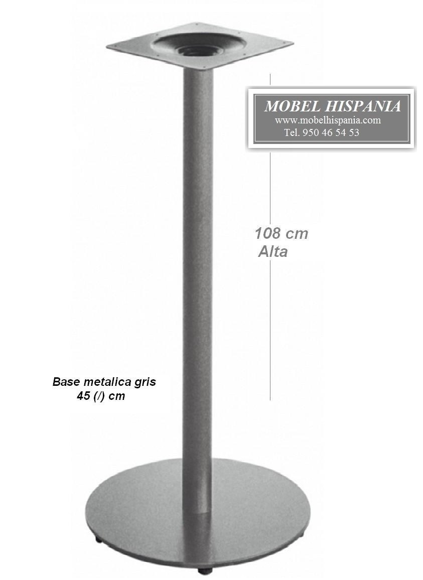 8946 pie alta metalico mesa hosteleria