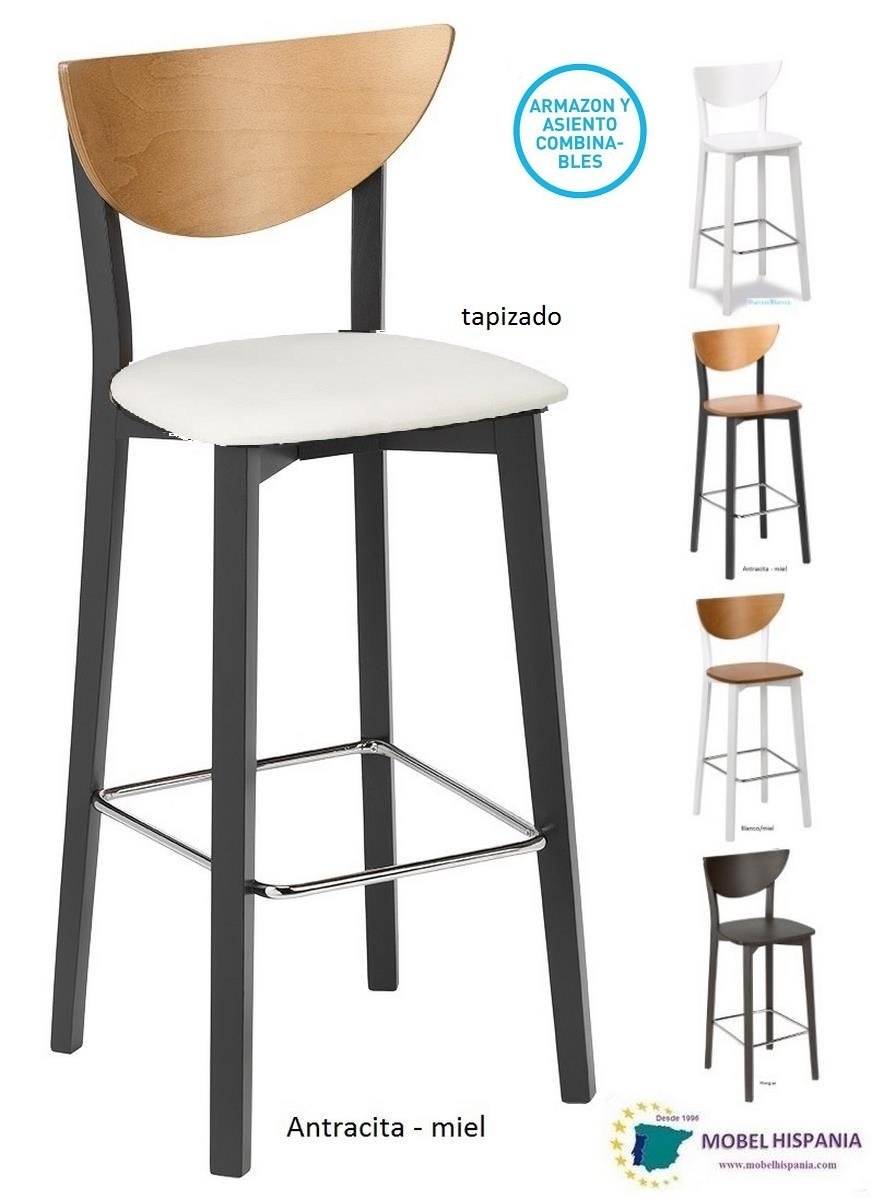 5805 taburete madera wengue tapizado 01 1