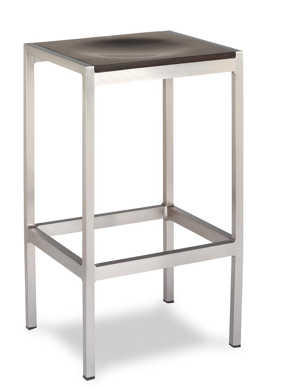 597 aluminio taburete tapizado 01