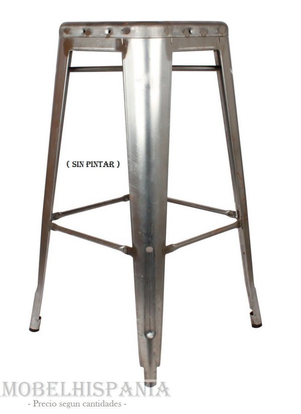 INDIANA sin pintar taburete industrial