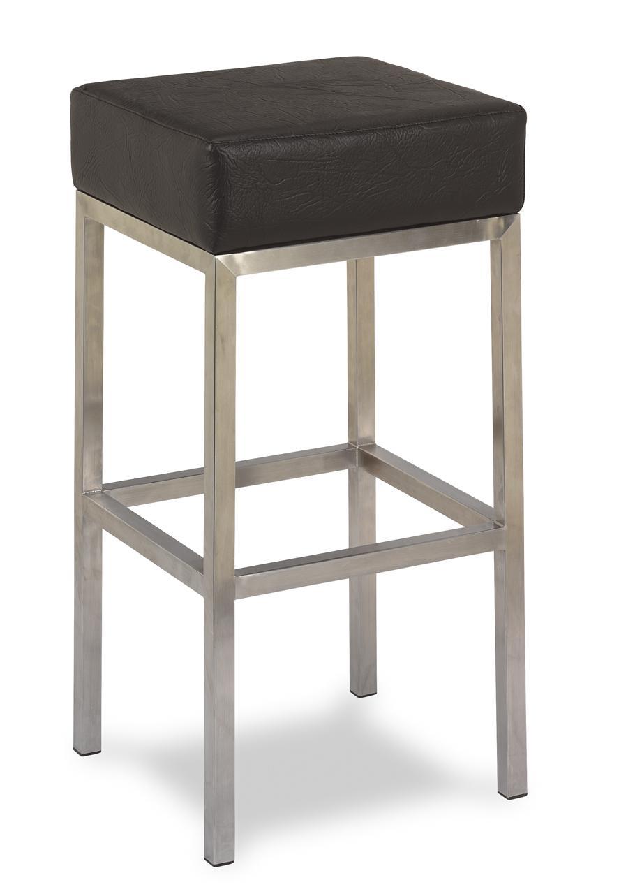 581 aluminio taburete tapizado