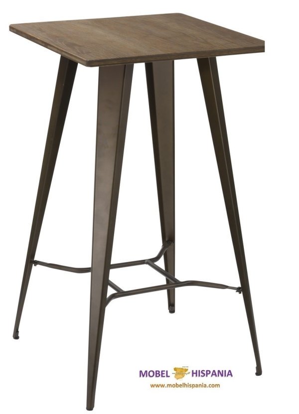 T1410 mesa alta bronce