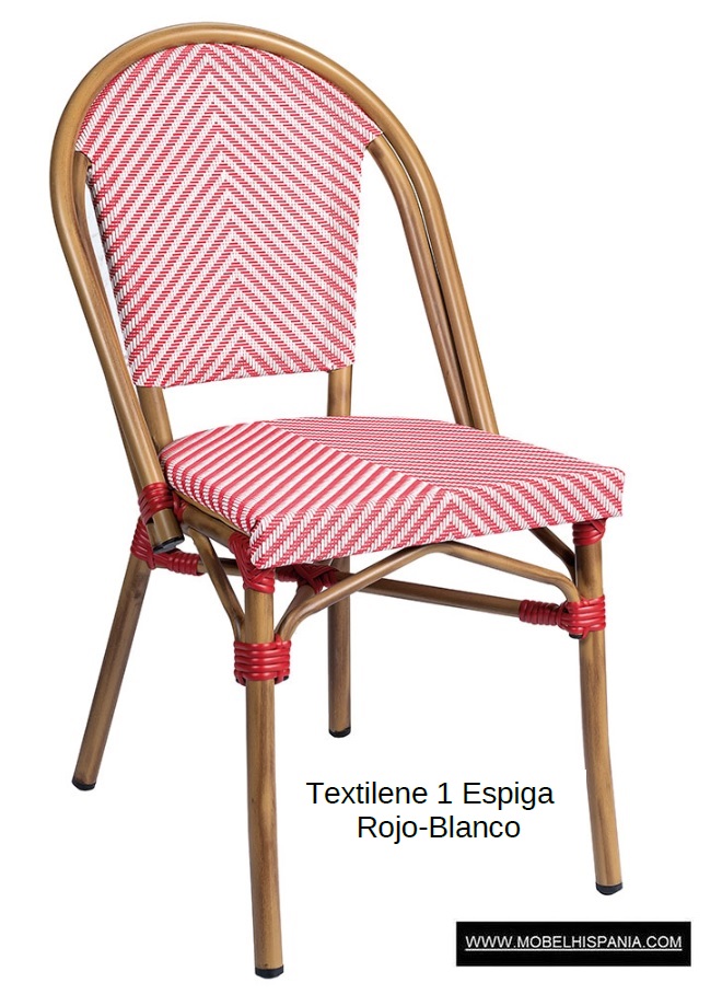 8029 Silla aluminio deco textiline blanco azul 06